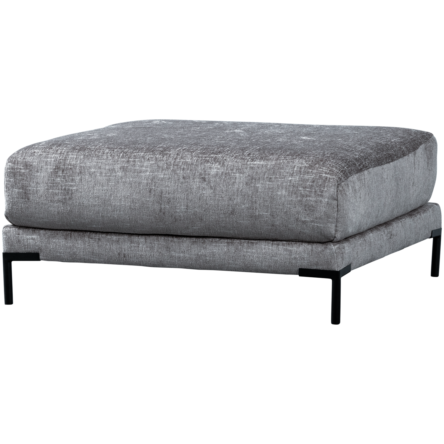 vtwonen Couple Poef - Polyester - Denim Melange - 44x100x100