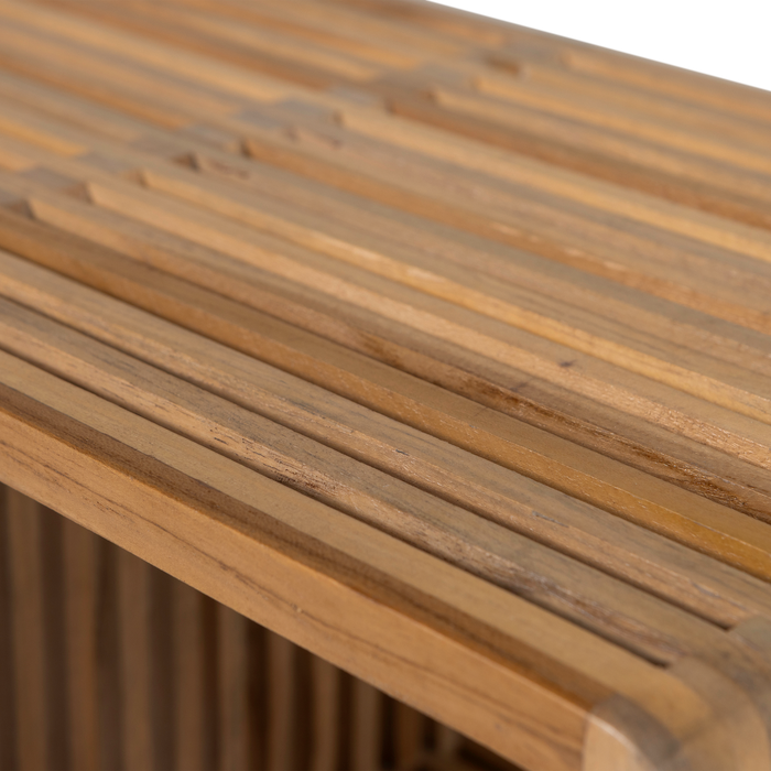 WOOOD Jasmijn Bijzettafels - Recycled Teak - Naturel - Set van 2