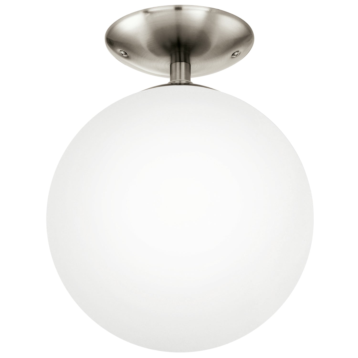 EGLO Rondo - Plafondlamp - 1 Lichts - Ø250mm. - Nikkel-Mat - Wit