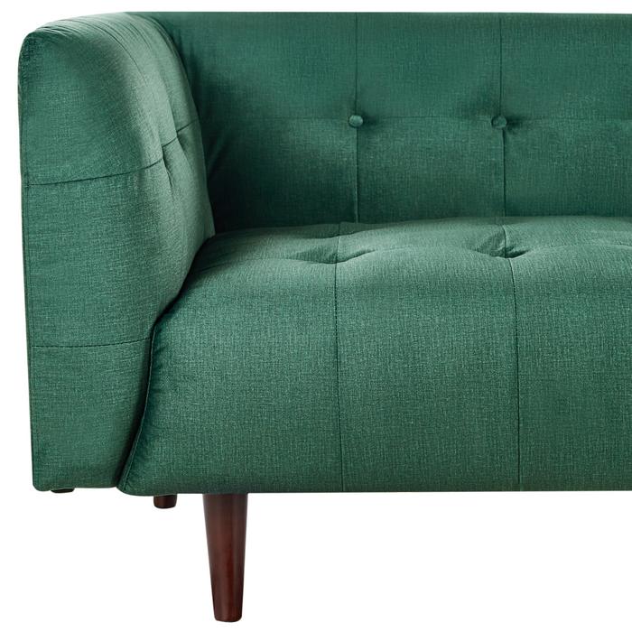 Beliani - BYSKE - Driezitsbank - Groen - Polyester