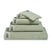 Handdoek Home Uni Smoke Green | Groen | Katoen