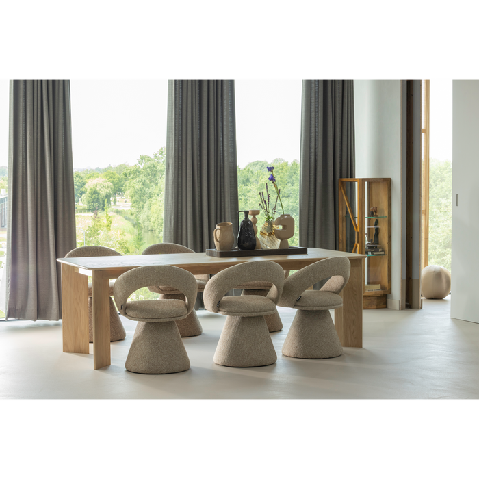 WOOOD Norbert Vaas - Handgevormd - Glas - Bruin - 26x25x8