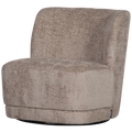 WOOOD Atty Draaifauteuil - Polyester - Zand - 75x74x65