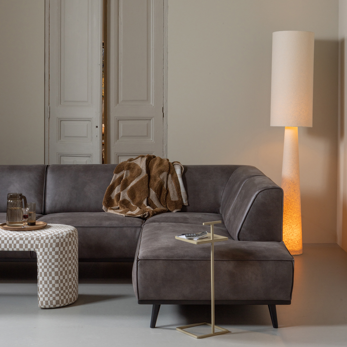 WOOOD Loft Vloerlamp - Metaal|Bouclé - Naturel - 187xØ35 cm