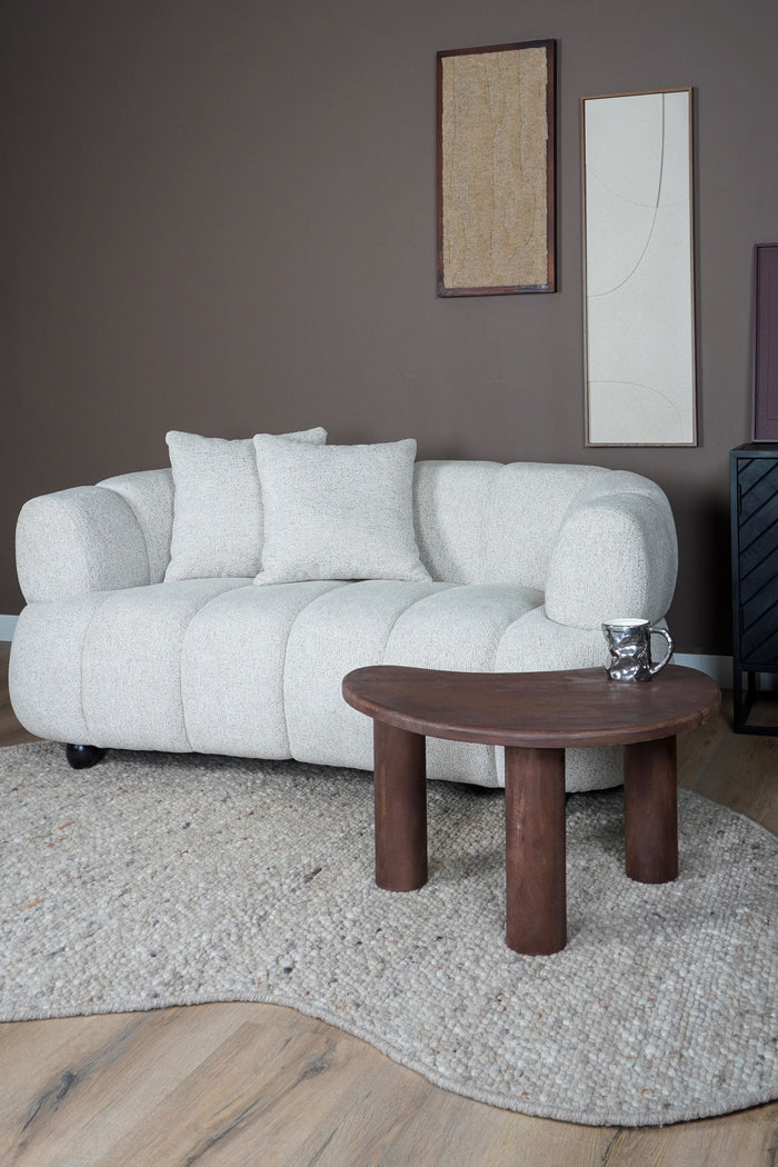 Veer Carpets - Vloerkleed Stone Donker Beige 417 - Organisch 160 x 230