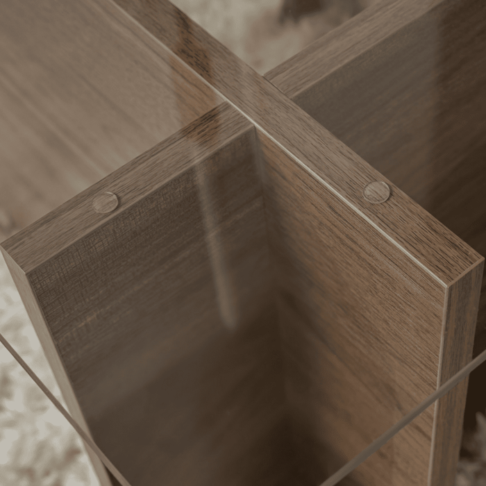 Calicosy - Salontafel met glazen blad L105 cm - NOAH