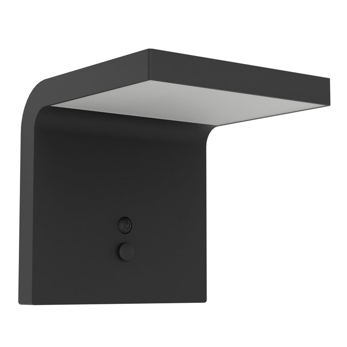 EGLO Spiante Solar Wandlamp - LED - 14 cm - Zwart|Wit