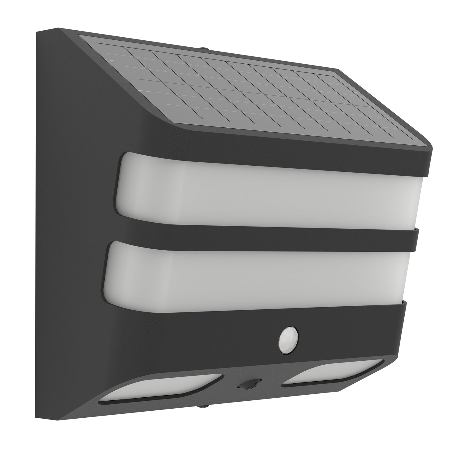 EGLO Stiappa Solar Wandlamp - LED - 20 cm - Zwart|Wit