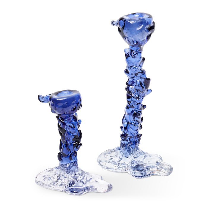 POLSPOTTEN Drip Kandelaar S - Donkerblauw