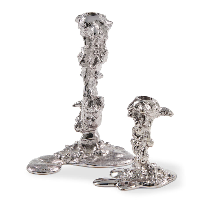 POLSPOTTEN Drip Kandelaar L - Donkergrijs