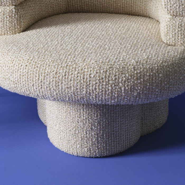 Signature - Draaibare Fauteuil in beige stof - LUKE - B82 cm