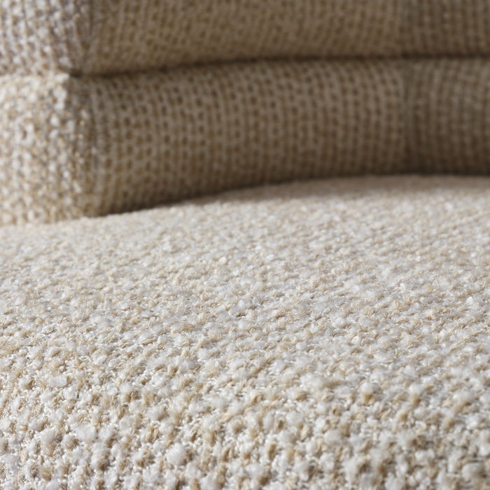 Signature - Draaibare Fauteuil in beige stof - LUKE - B82 cm