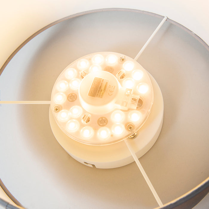 QAZQA Plafondlamp groen 30 cm incl. LED - Drum LED