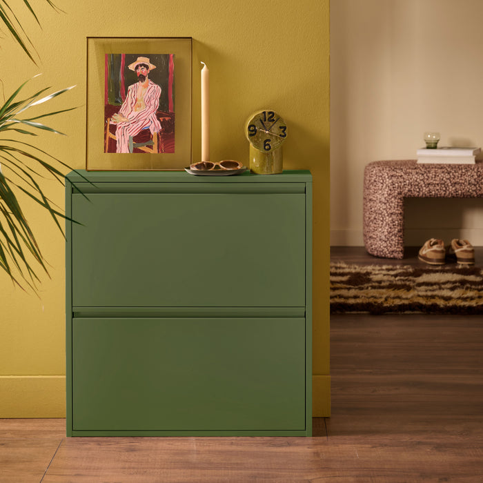 by fonQ Klip Schoenenkast - 2 Vakken - Pesto