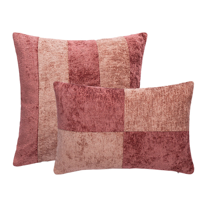 by fonQ Groove Sierkussen Set van 2 - Aubergine