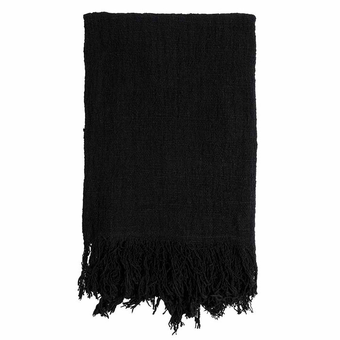 Originalhome Plaid 100% afval katoen Zwart (+|-200 x 125 cm)