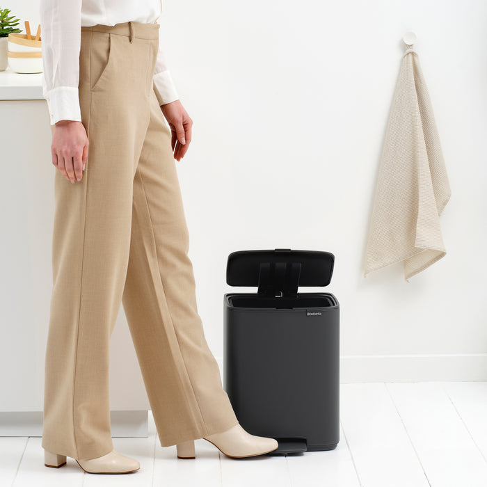 Brabantia Bo Pedaalemmer 12 L - Mineral Infinite Grey