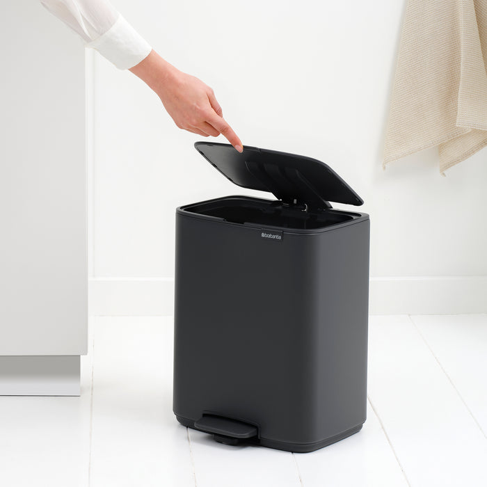 Brabantia Bo Pedaalemmer 12 L - Mineral Infinite Grey