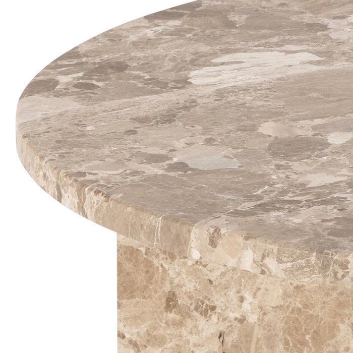 by fonQ Stone Salontafel - Rond - Bruin