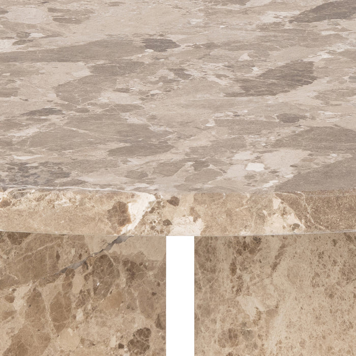 by fonQ Stone Salontafel - Rond - Bruin