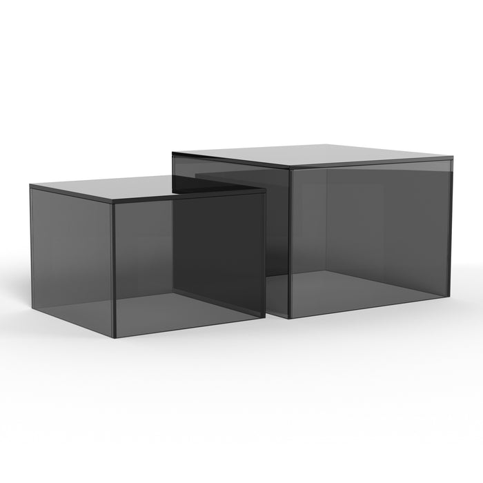 by fonQ Float Bijzettafel - Set van 2 - Smoked