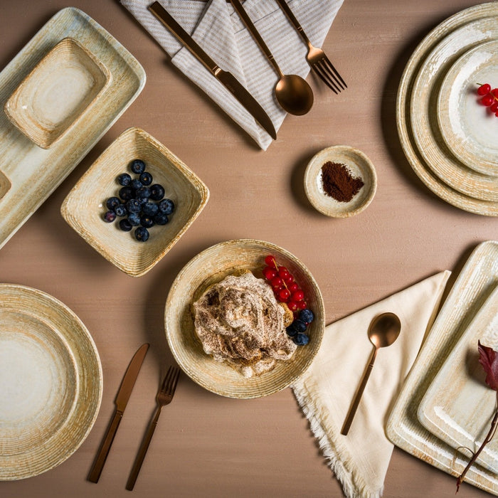 Bonna Dinerbord - Patera - Porselein - 33 cm - set van 6