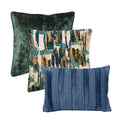Set van 3 Sierkussens | Insignia Blue