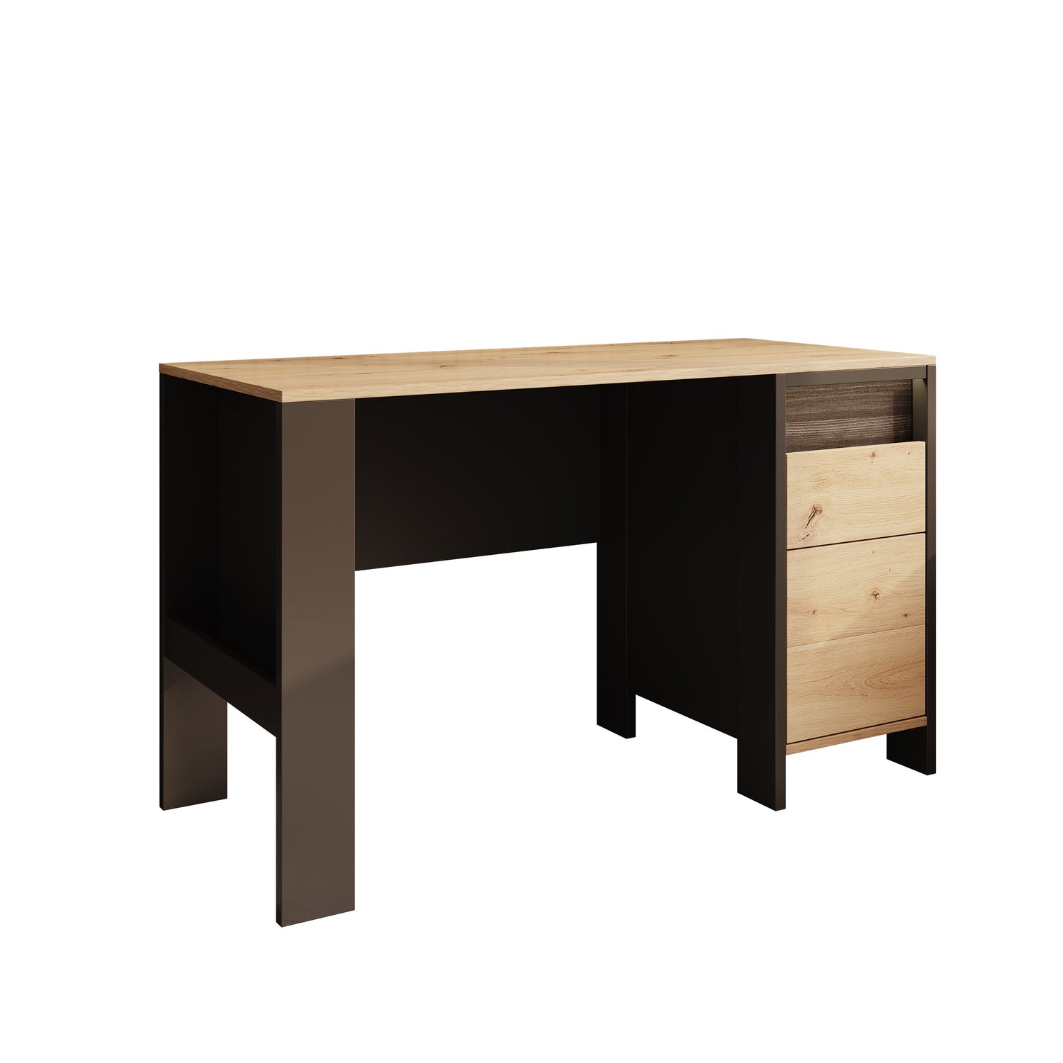 Meubella - Bureau Stratosphere - Eiken - 122 cm