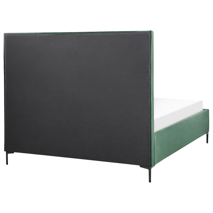 Beliani-SEZANNE -Bed met opbergruimte-Donkergroen-160 x 200 cm-Fluweel