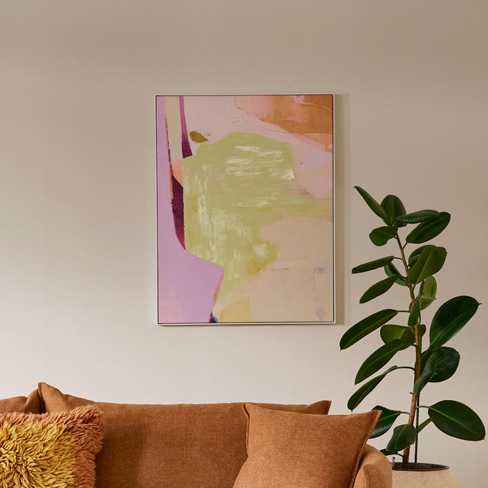 by fonQ Pastel Reverie Schilderij 78 x 100 cm - Wit