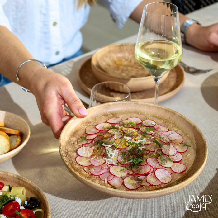 James Cooke - Dune - Serviesset - 6 persoons - 24 delig - Lichtbruin