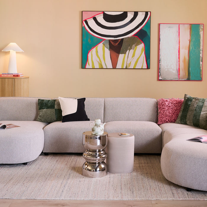 by fonQ Linen Grace Schilderij 100 x 120 cm - Walnoot