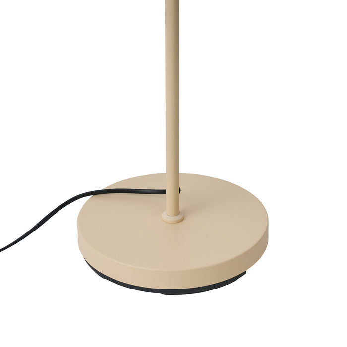 QAZQA Art Deco vloerlamp beige met witte veren - Peahen