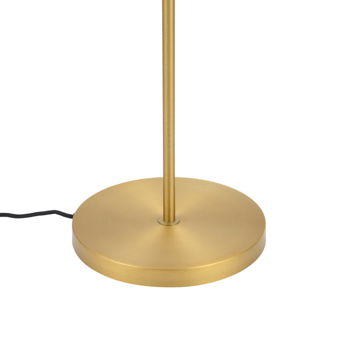 QAZQA Design vloerlamp brons met helder glas - Domo