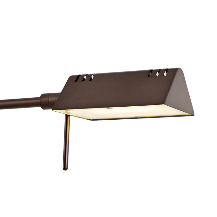 QAZQA Design vloerlamp donker brons incl. LED met touch dimmer -