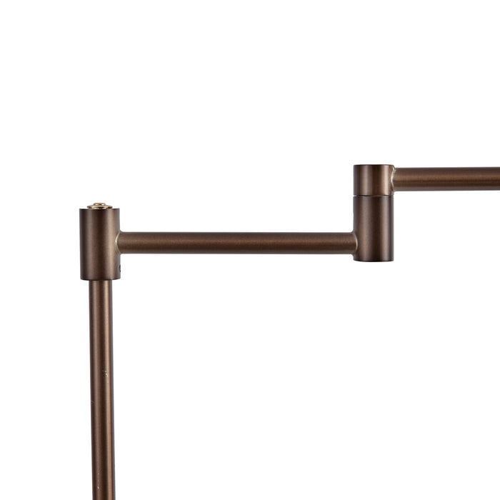 QAZQA Design vloerlamp donker brons incl. LED met touch dimmer -