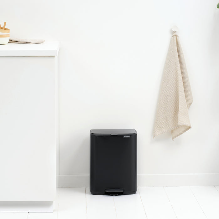Brabantia Bo Pedaalemmer 12 L - Matt Black