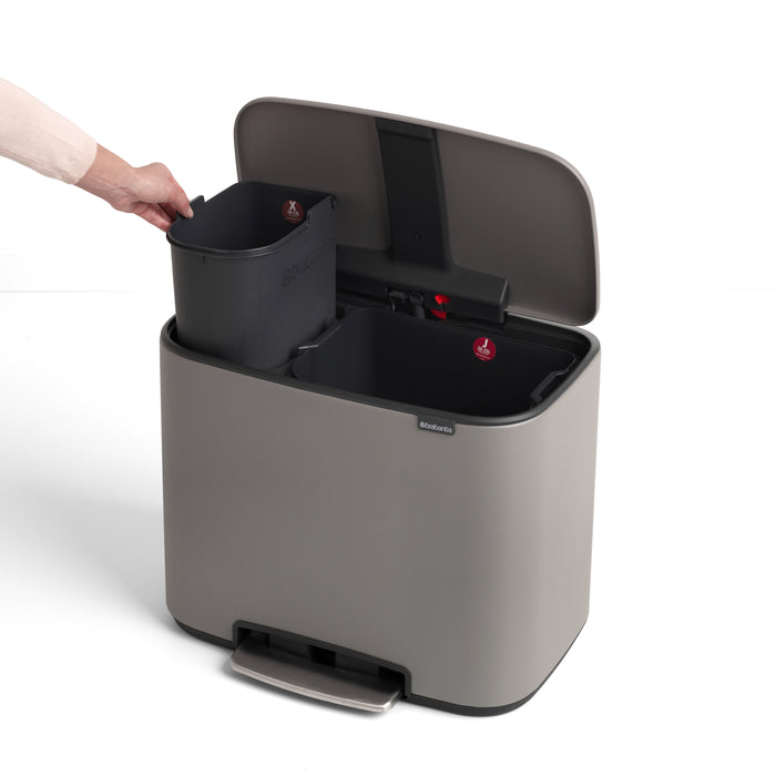 Brabantia Bo Pedaalemmer 34 Liter (11+23 Liter)