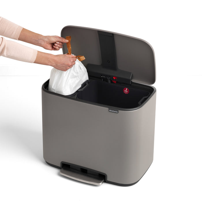 Brabantia Bo Pedaalemmer 34 Liter (11+23 Liter)
