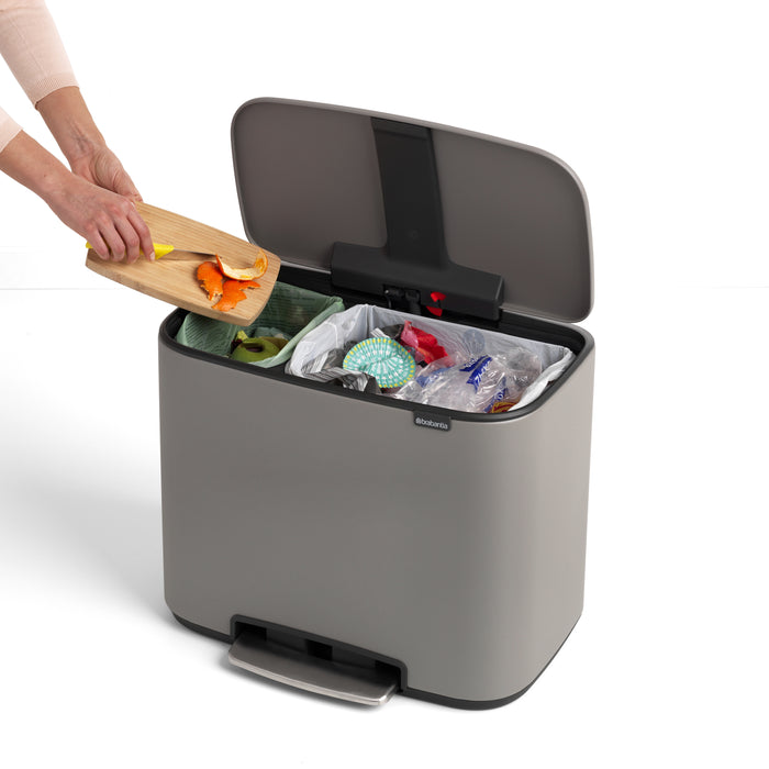 Brabantia Bo Pedaalemmer 34 Liter (11+23 Liter)