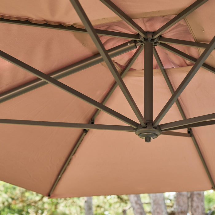 sweeek - Rechthoekige zweefparasol 3x4 m – Antibes