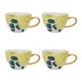 Urban Nature Culture Good Morning Cappuccino / Theekop - Floral Art Limelight - 4 st.
