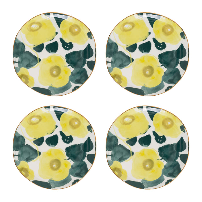 Urban Nature Culture Good Morning Gebaksbord - Floral Art Limelight - 4 st.