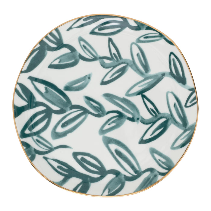 Urban Nature Culture Good Morning Gebaksbord - Leaves Aqua - 4 st.