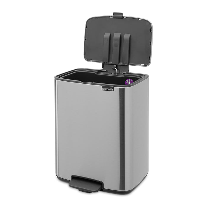 Brabantia Bo Pedaalemmer 12 L - Matt Steel