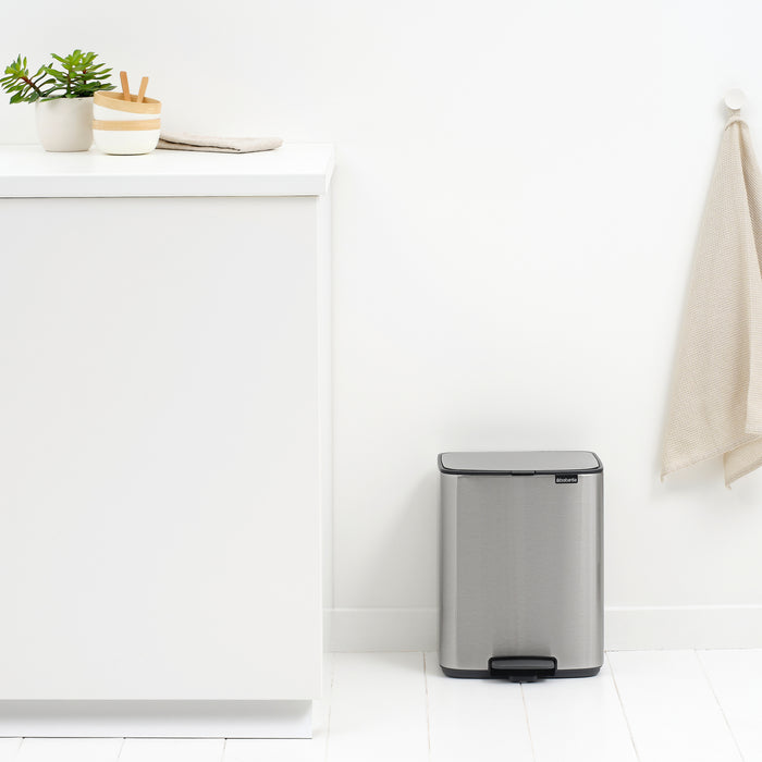 Brabantia Bo Pedaalemmer 12 L - Matt Steel