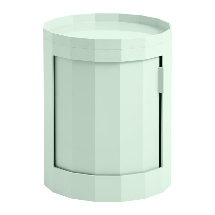 HAY Facet Bijzettafel met Opbergvak - Low - Soft Mint