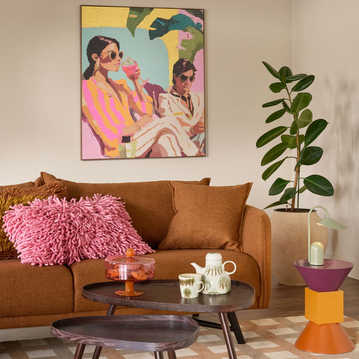 HKliving 70's Ceramics Cappuccinomok 0,33 L - Set van 4 - Dada