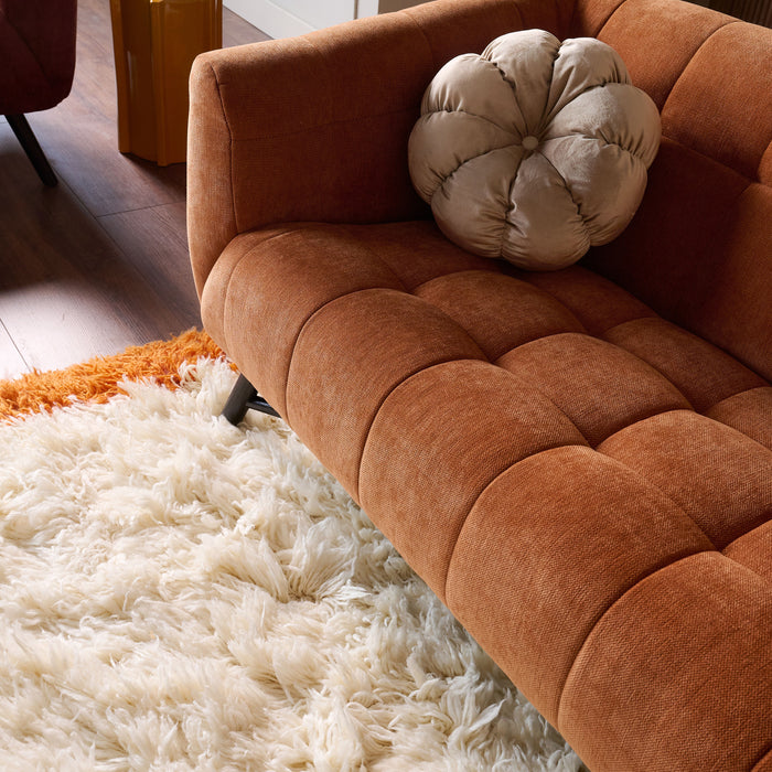 HKliving Fluffy Vloerkleed 250 x 250 cm - Crème