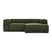 Kave Home Blok Chaise Longue Rechts - Donkergroen - Rib
